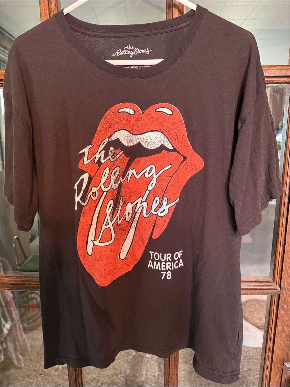Rolling Stones Tour of America 78 Graphic TShirt Black XXL Retro Grunge Alt Rock